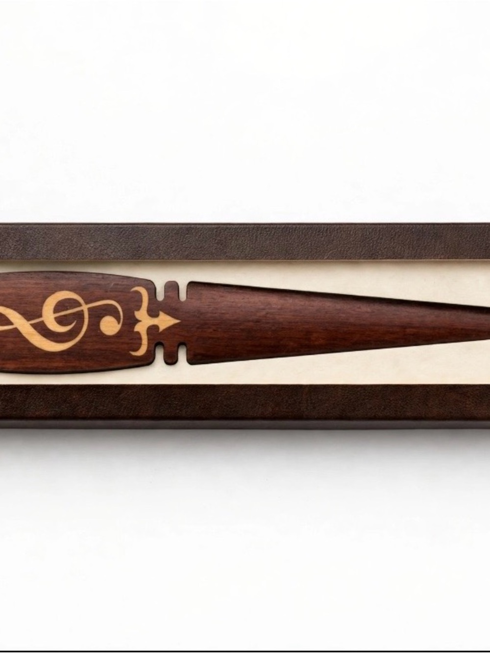 Ouvre-lettre artisanal en bois - Clef de sol | Handcrafted Wooden Letter Opener